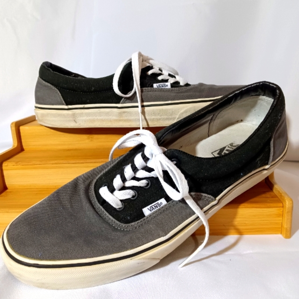 Gray black and white Vans men's size 12